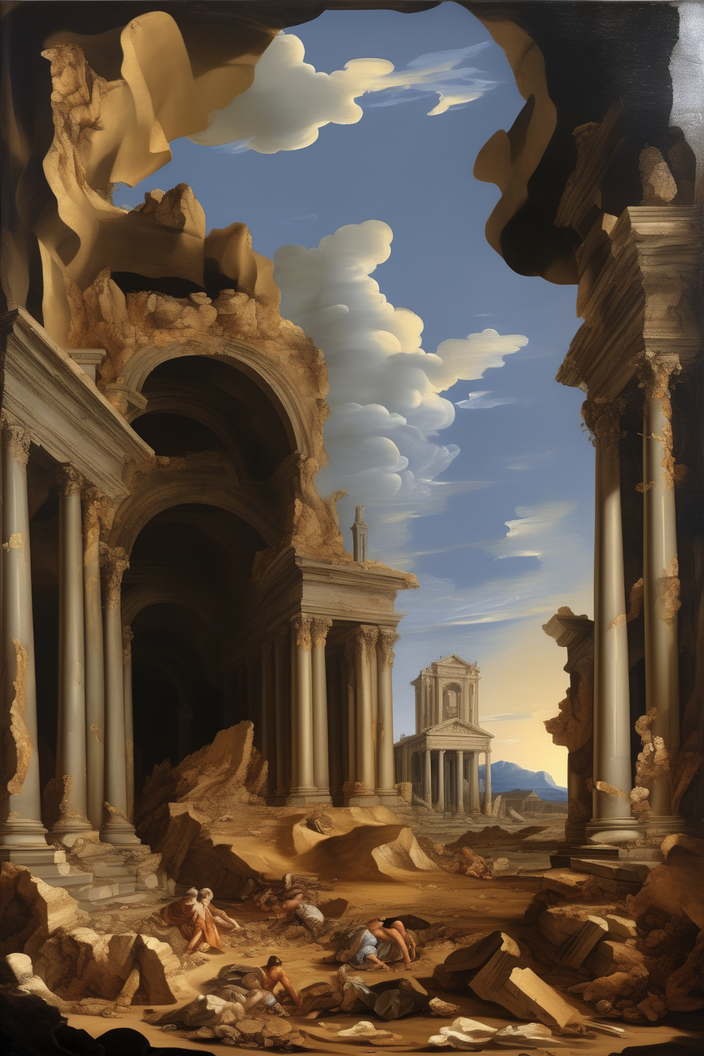 00118-2668931280-_lora_Nicolas Poussin Style_1_Nicolas Poussin Style - A ruined, ancient city buried beneath the desert sands, in the Baroque sty.png